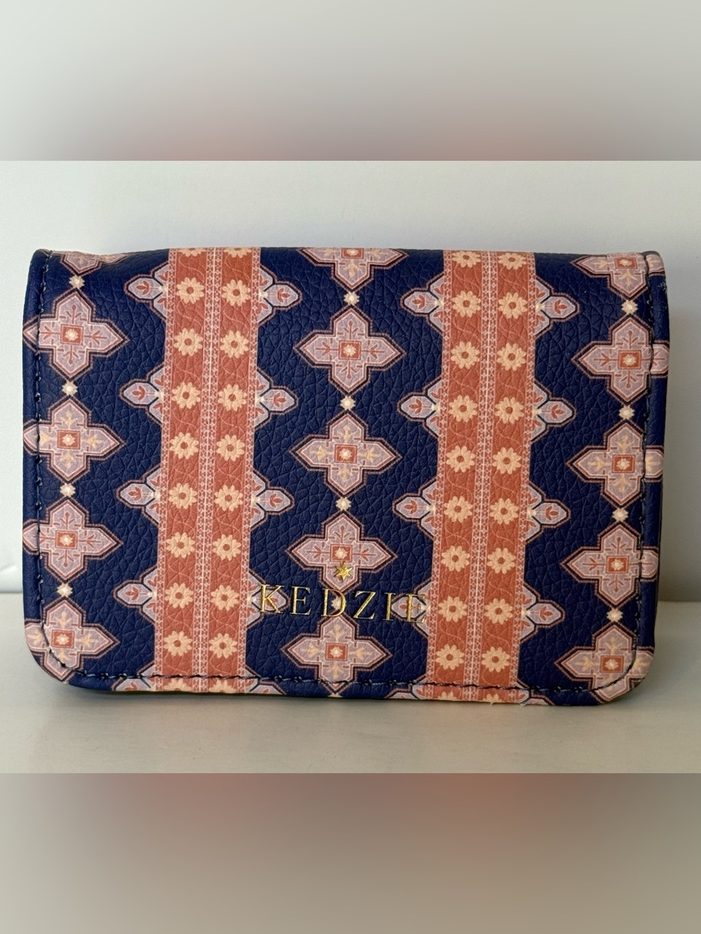 Kedzie Essentials  Only Cash & Card Wallet Fold Over Snap Closure